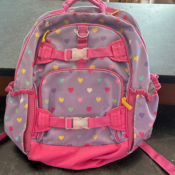 Colorful Heart Pattern Kids Backpack - Picture 1 of 13